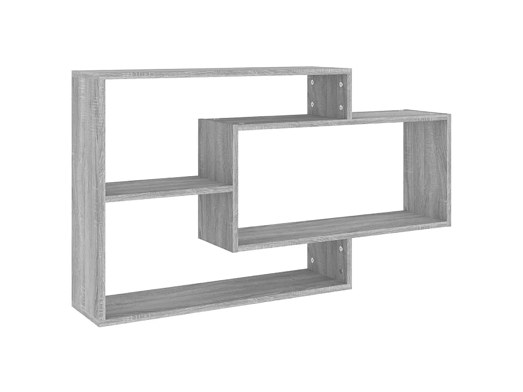 Étagère murale Sonoma gris 104x20x58,5 cm Bois ingénierie OFR25664 BonneVie Meuble
