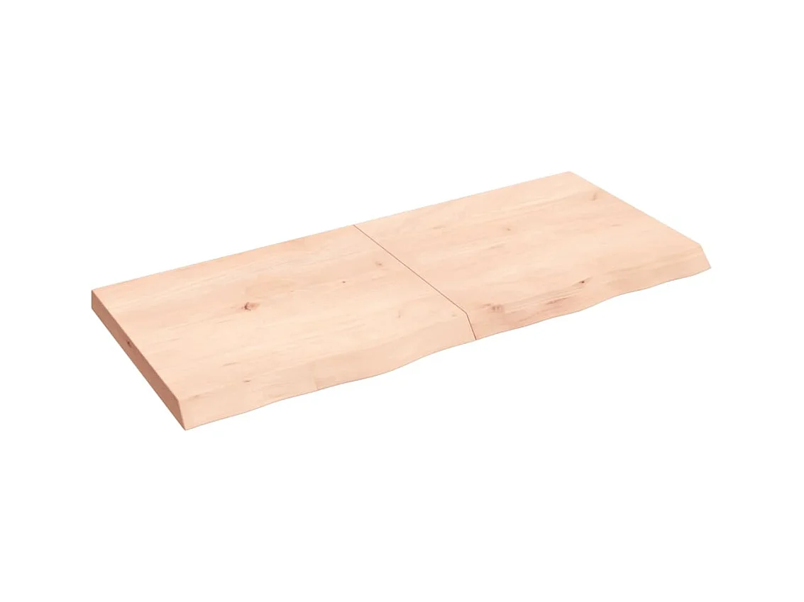 Étagère murale 140x60x(2-6) cm bois de chêne massif non traité OFR78075 BonneVie Meuble