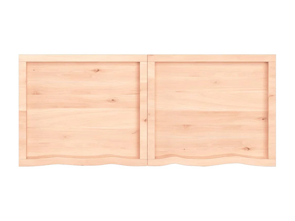 Étagère murale 140x60x(2-6) cm bois de chêne massif non traité OFR78075 BonneVie Meuble