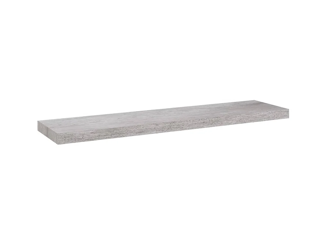 Estantes de pared pared 2 uds gris hormigón MDF 90x23,5x3,8 cm ES20738