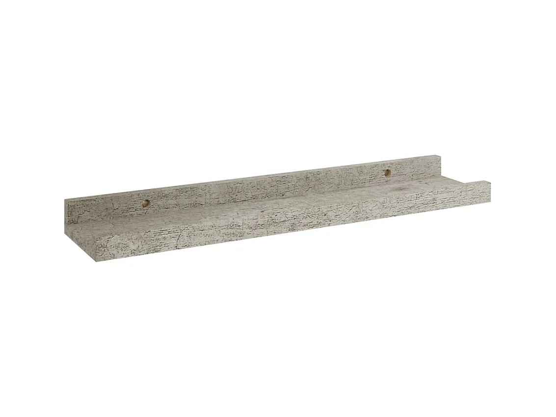 Wandschappen 2 st 40x9x3 cm betongrijs NL492742