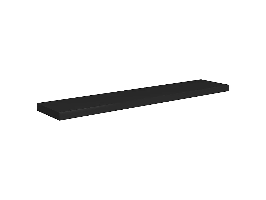 Étagère murale murale noir 120x23,5x3,8 cm MDF OFR21372 BonneVie Meuble