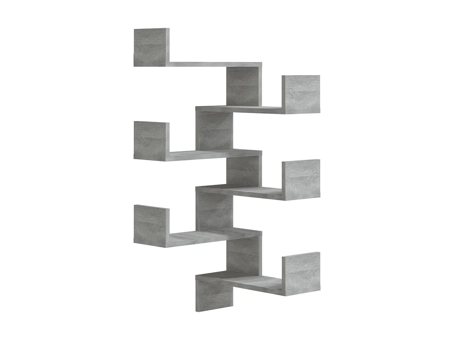 Estanterías de esquina de pared 2 uds gris Sonoma 40x40x50 cm ES86149