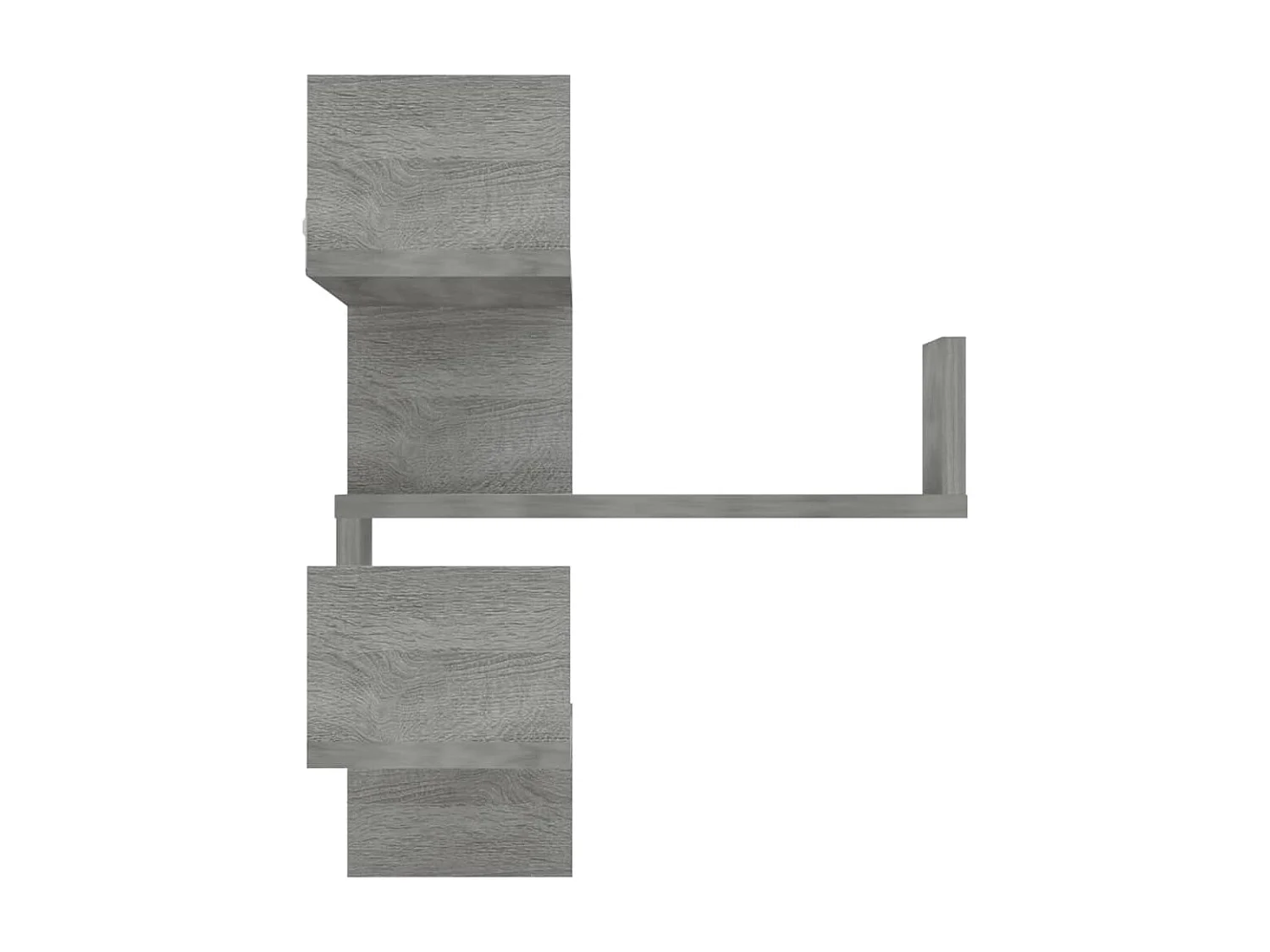 Estanterías de esquina de pared 2 uds gris Sonoma 40x40x50 cm ES86149