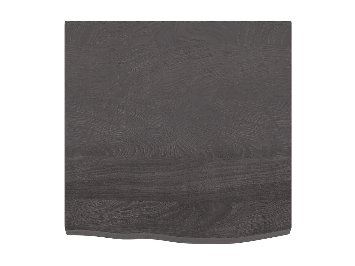 Étagère murale marron foncé bois chêne massif traité OFR79316 BonneVie Meuble