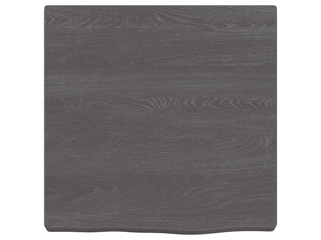 Étagère murale marron foncé bois chêne massif traité OFR64049 BonneVie Meuble