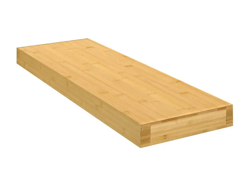 Estante de pared de bambú 60x20x4 cm ES40012