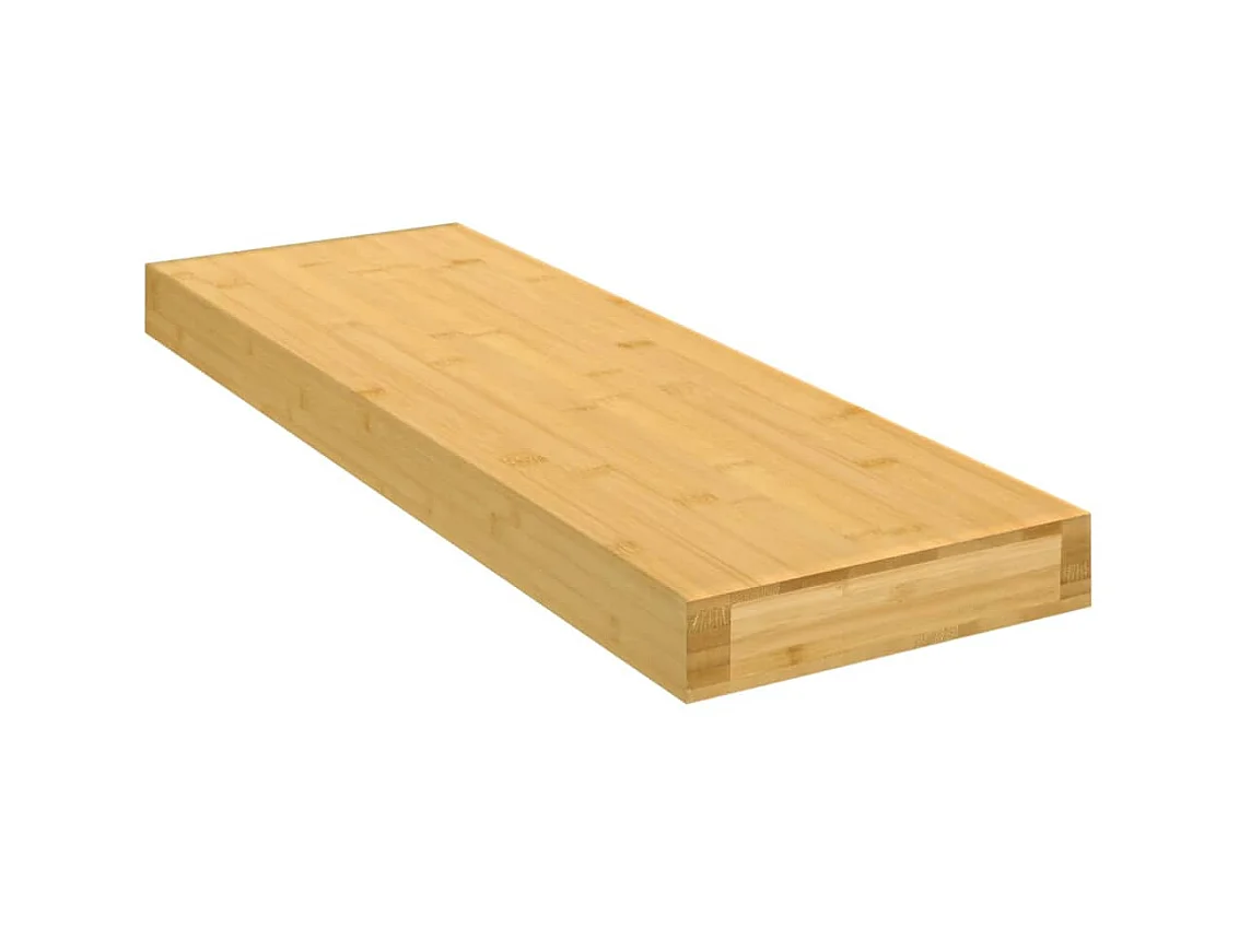Étagère murale 60x20x4 cm bambou OFR17737 BonneVie Meuble
