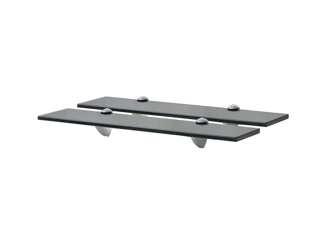 Étagères murales 2 pcs Verre 50 x 20 cm 8 mm OFR90159 BonneVie Meuble