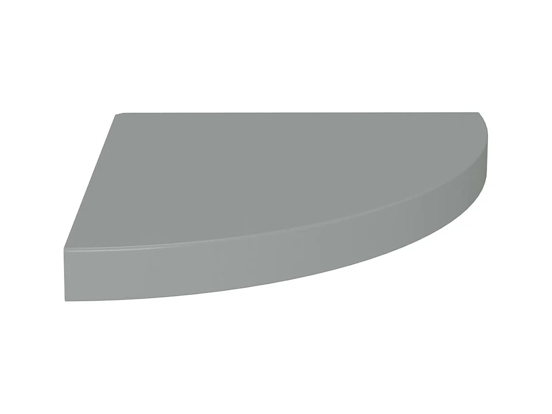 Hoekschap zwevend 35x35x3,8 cm MDF grijs NL284194