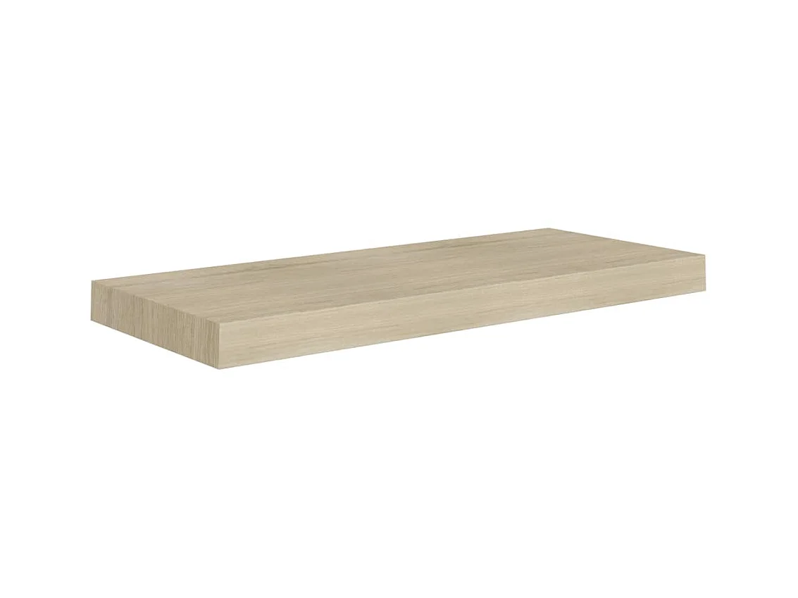 Prateleira de parede suspensa 60x23,5x3,8 cm MDF cor carvalho PT628965