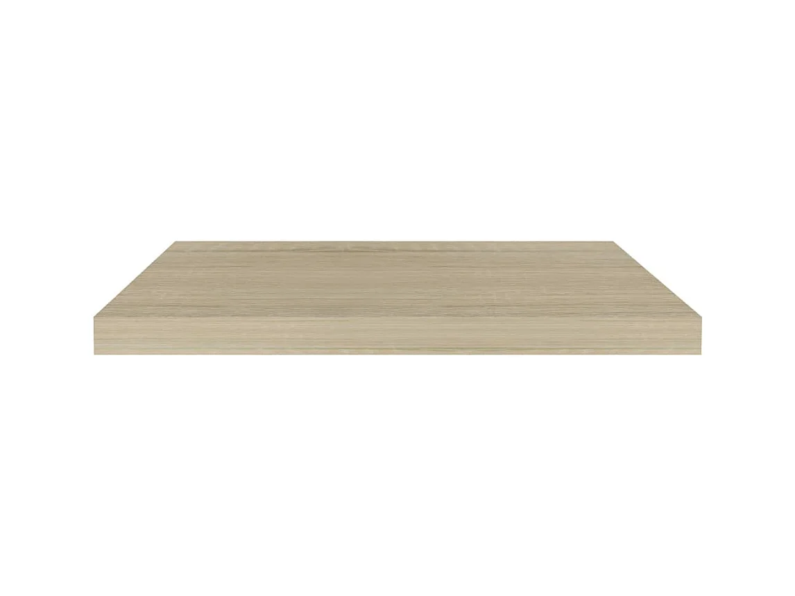 Prateleira de parede suspensa 60x23,5x3,8 cm MDF cor carvalho PT628965