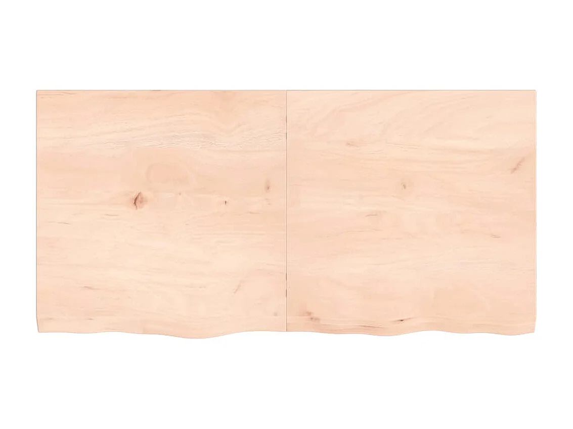 Étagère murale 120x60x(2-4) cm bois de chêne massif non traité OFR32769 BonneVie Meuble