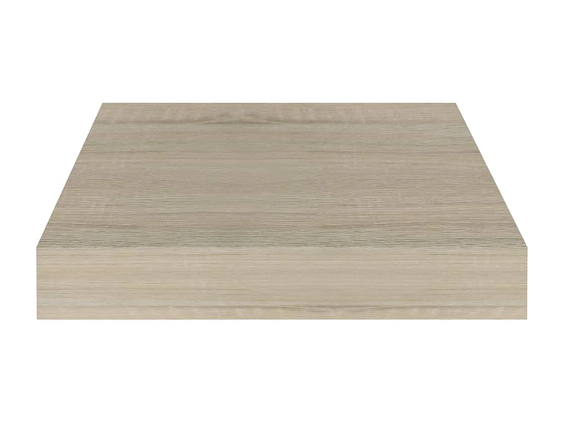 Étagères murales murales 4 pcs chêne 23x23,5x3,8 cm MDF OFR92714 BonneVie Meuble