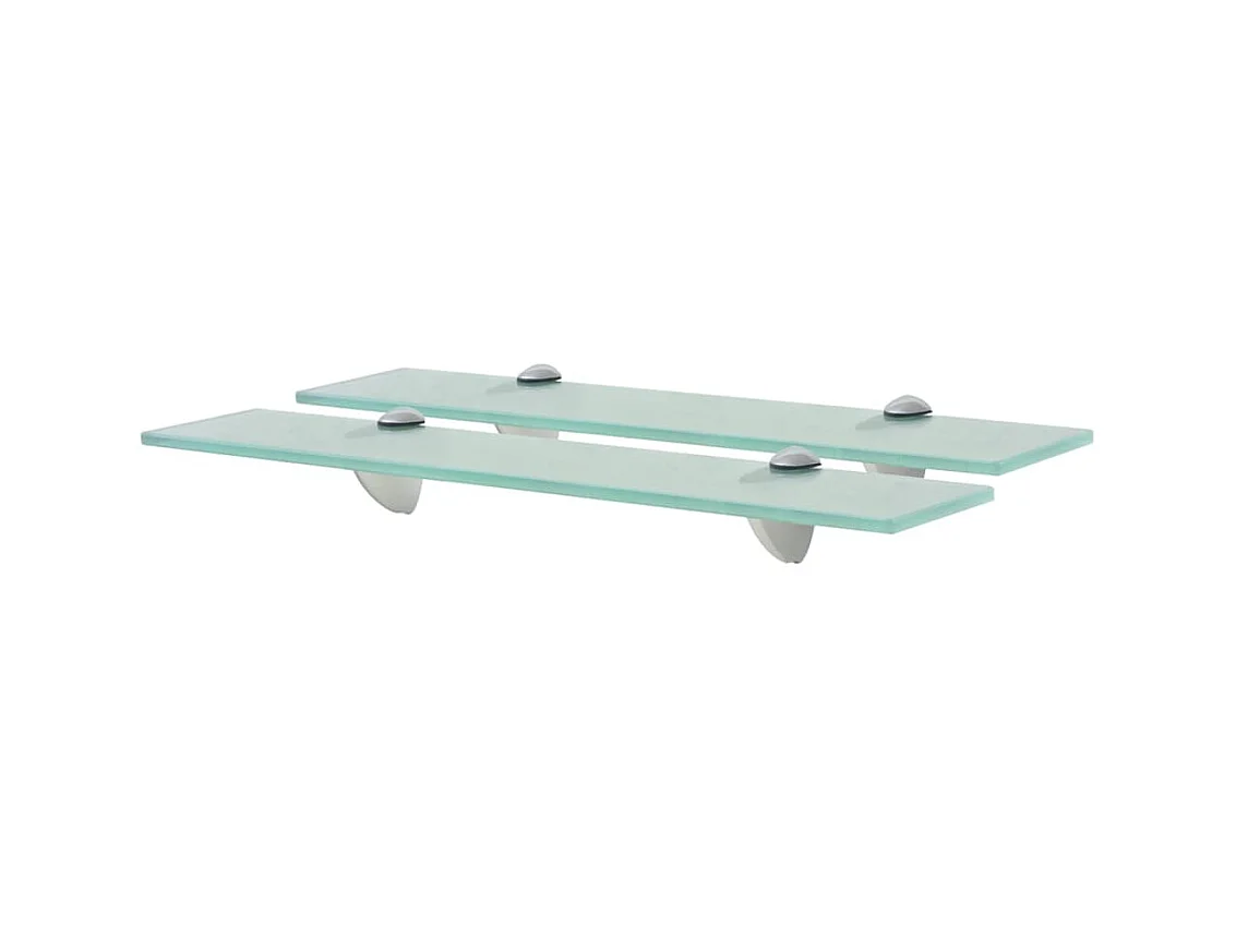 Étagères murales 2 pcs Verre 50x10 cm 8 mm OFR99092 BonneVie Meuble