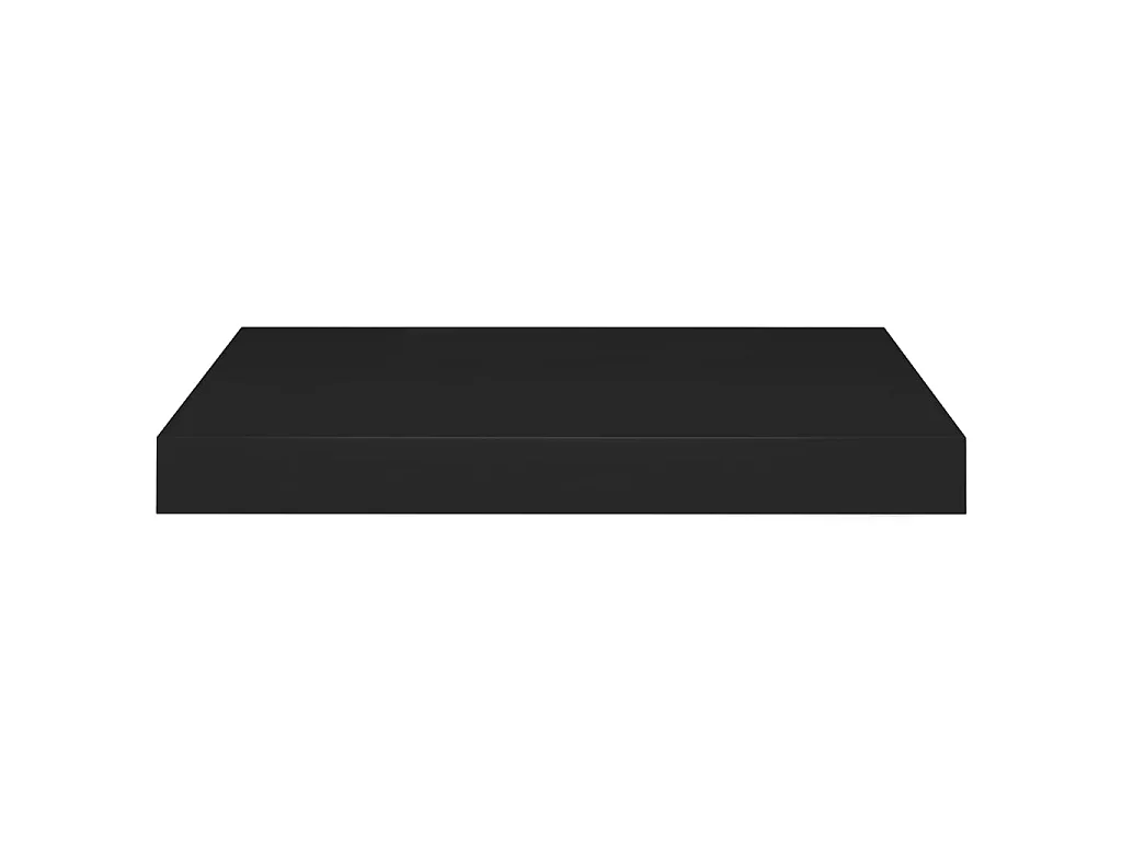 Estantes de pared de pared 4 uds MDF negro 40x23x3,8 cm ES98842