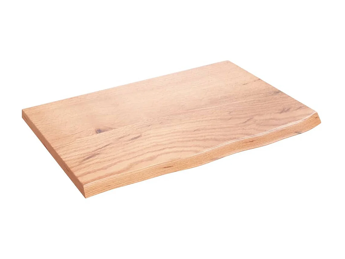 Estante de pared madera de roble tratada marrón claro 60x40x2cm ES113538