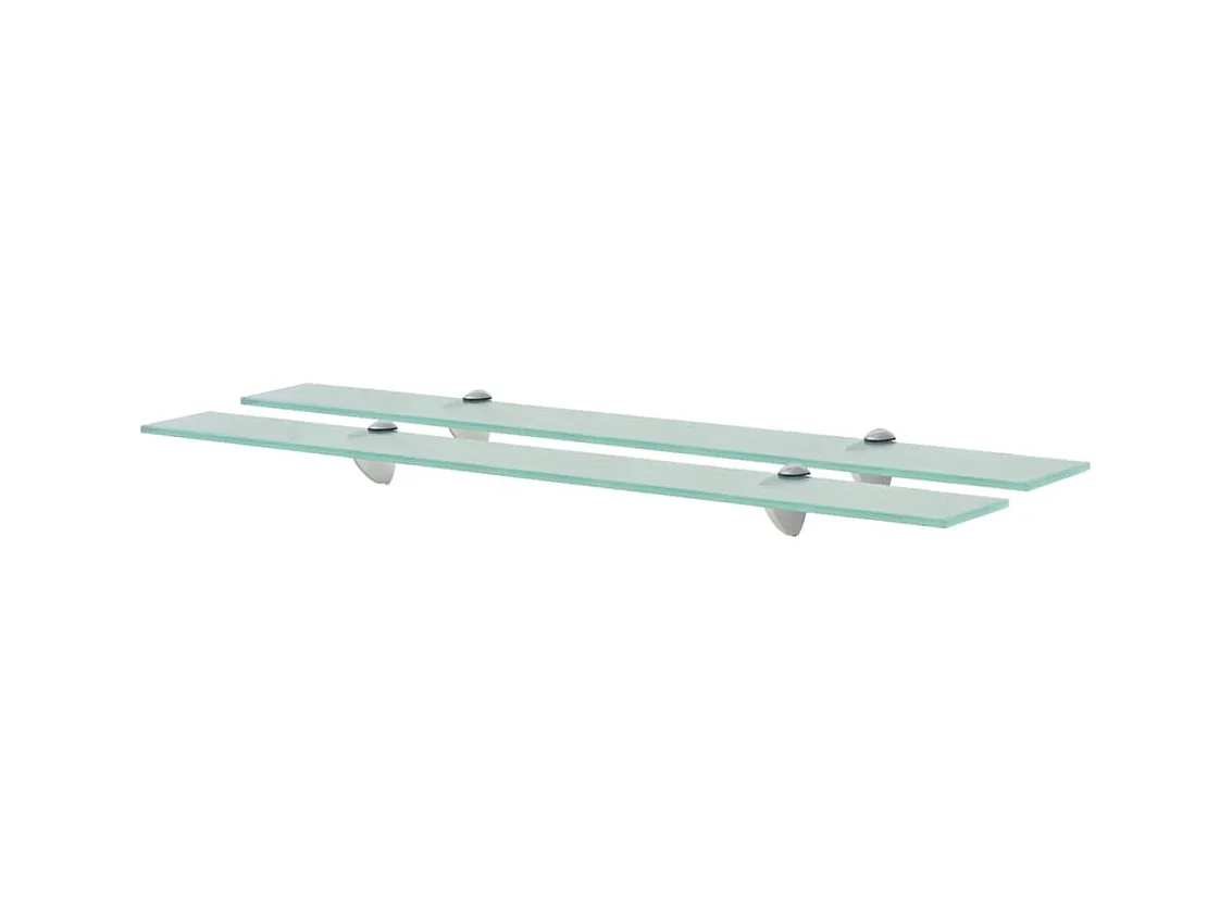 Étagères murales 2 pcs Verre 80 x 20 cm 8 mm OFR97367 BonneVie Meuble