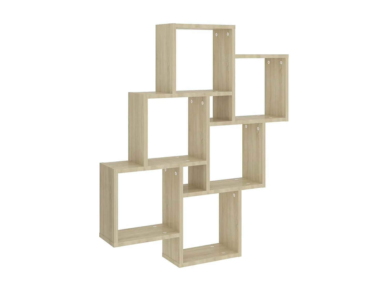 Étagère cube murale Chêne sonoma 78x15x93 cm Aggloméré OFR41395 BonneVie Meuble