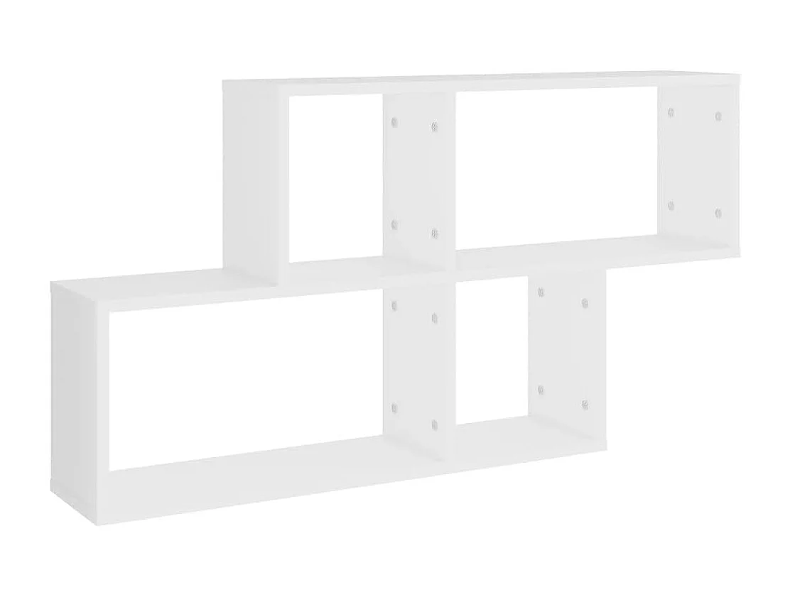 Étagère murale Blanc 100x18x53 cm Aggloméré OFR47646 BonneVie Meuble