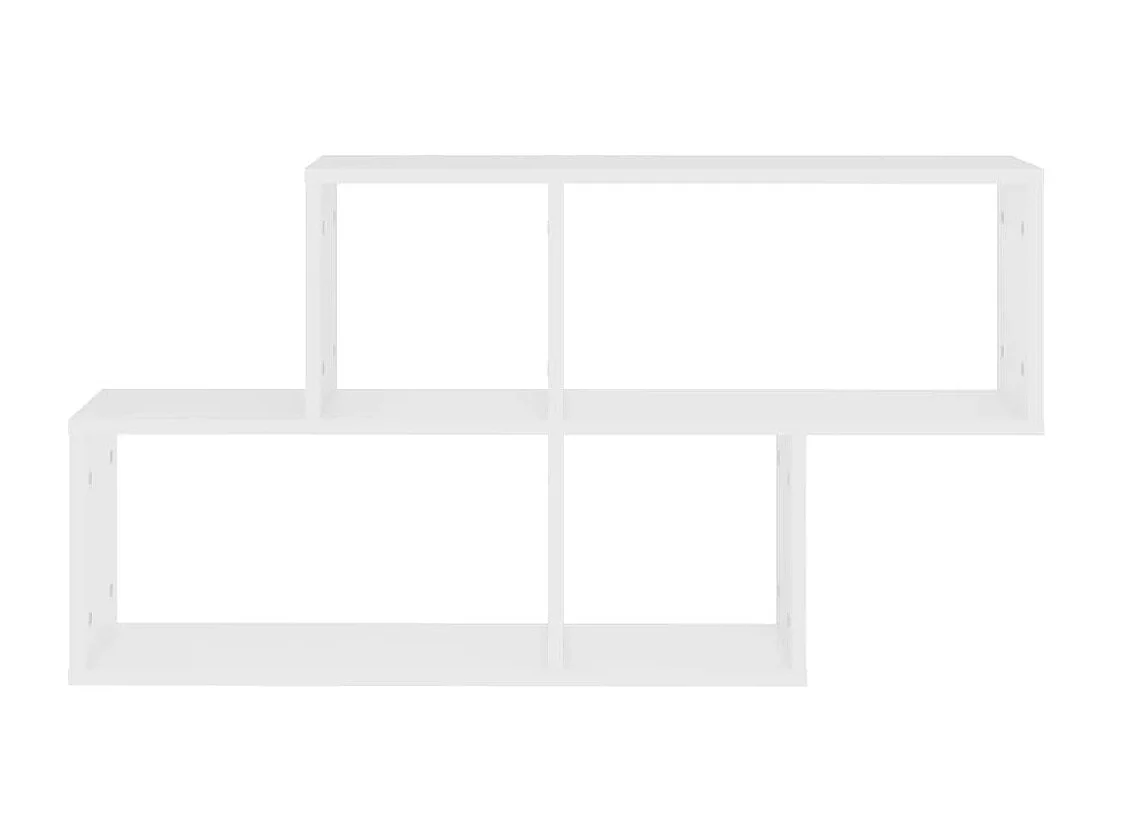 Étagère murale Blanc 100x18x53 cm Aggloméré OFR47646 BonneVie Meuble