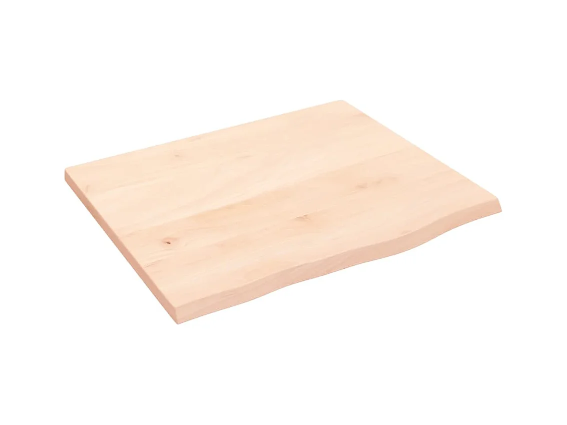 Étagère murale 60x50x2 cm bois de chêne massif non traité OFR87400 BonneVie Meuble