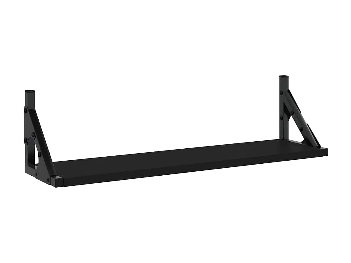 Étagères murales 2 pcs noir 60x15x15,5 cm OFR74397 BonneVie Meuble