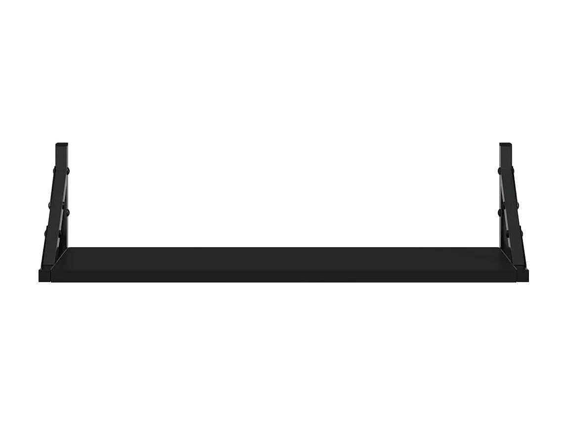 Étagères murales 2 pcs noir 60x15x15,5 cm OFR74397 BonneVie Meuble