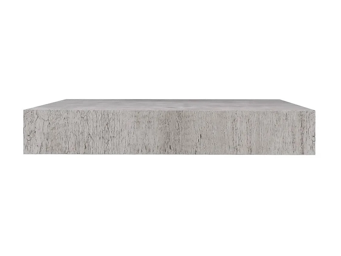 Étagère murale murale gris béton 23x23,5x3,8 cm MDF OFR19537 BonneVie Meuble