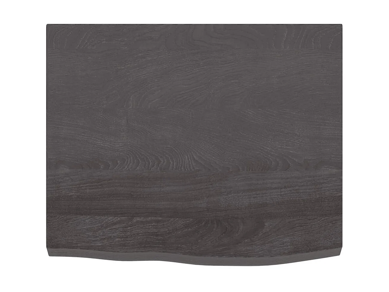 Étagère murale marron foncé bois chêne massif traité OFR87374 BonneVie Meuble