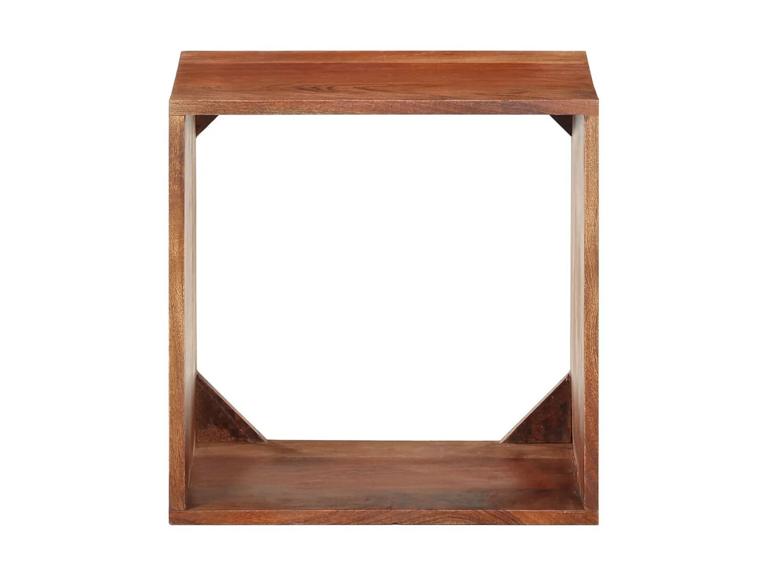 Étagère murale 40x30x40 cm Bois d'acacia solide OFR15654 BonneVie Meuble