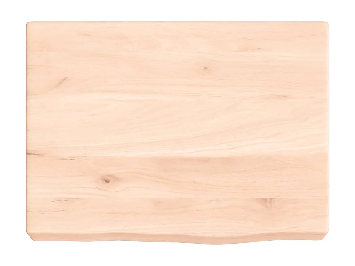 Étagère murale 40x30x(2-6) cm bois de chêne massif non traité OFR28094 BonneVie Meuble