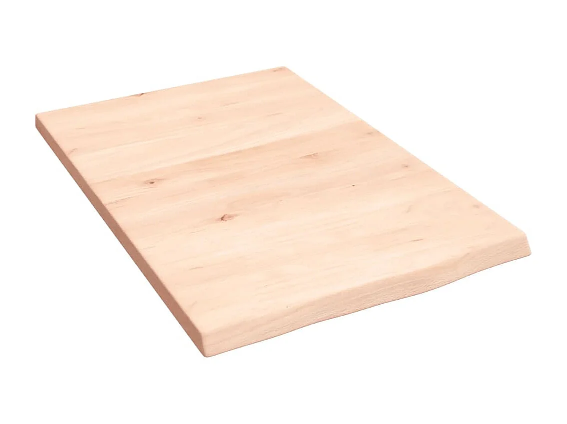 Étagère murale 40x60x2 cm bois de chêne massif non traité OFR49615 BonneVie Meuble