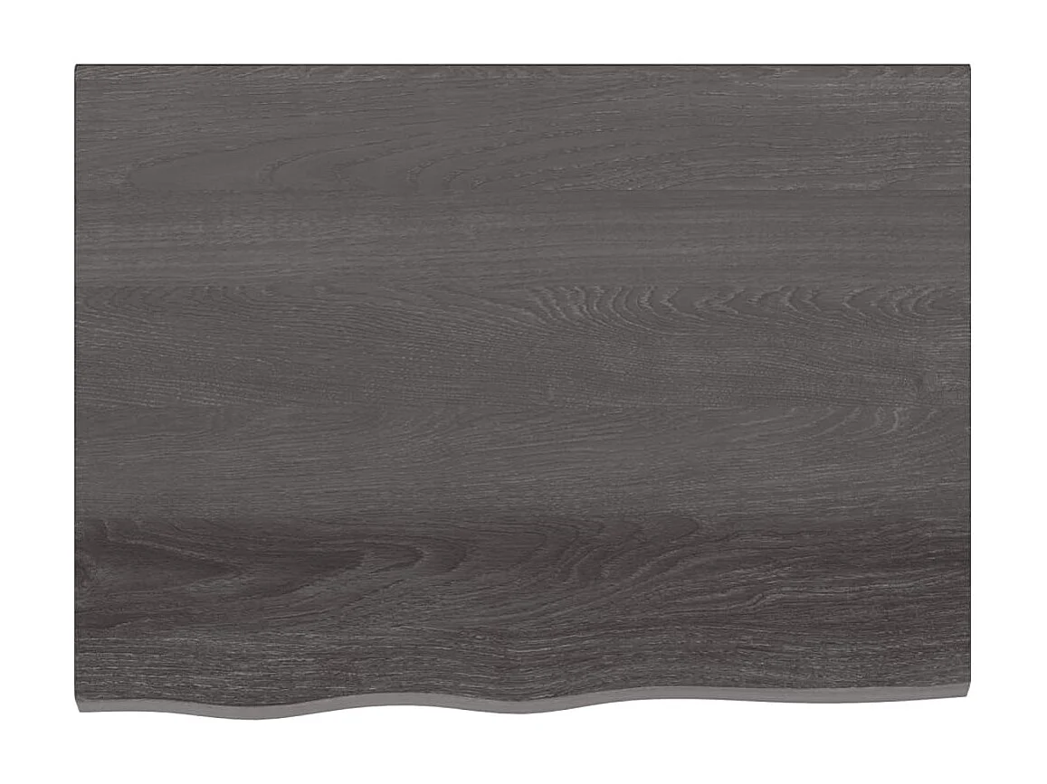 Étagère murale marron foncé bois chêne massif traité OFR84479 BonneVie Meuble