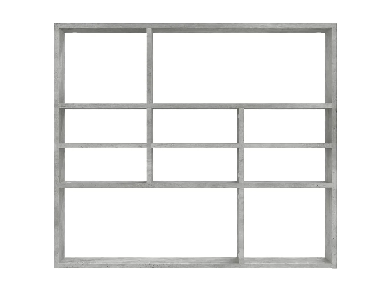 Étagère murale Gris béton 90x16x78 cm Aggloméré OFR24917 BonneVie Meuble