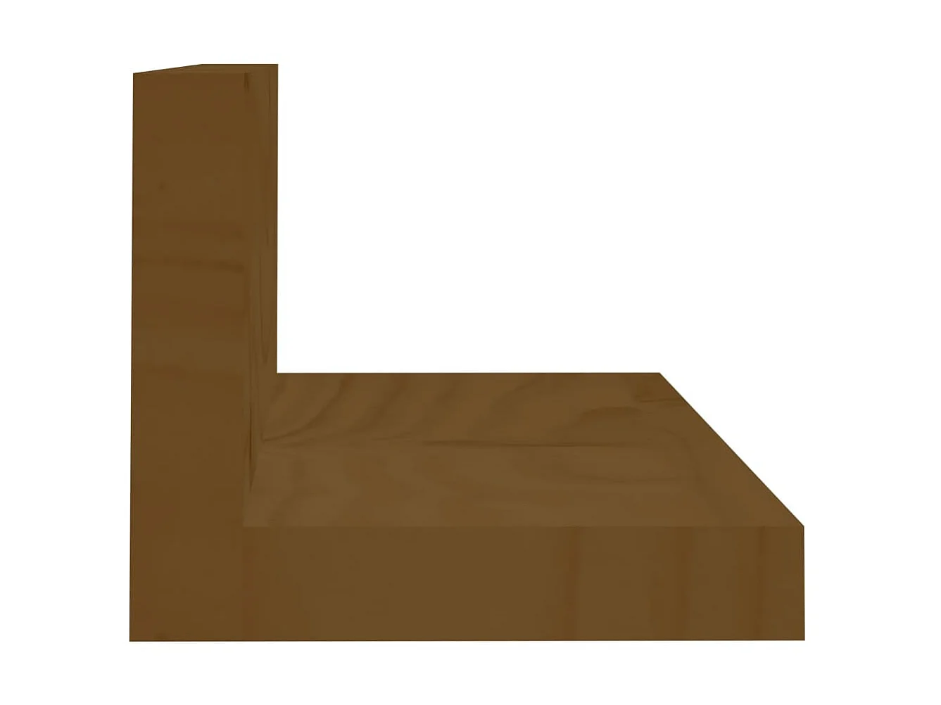 Étagères murales 2 pcs Marron miel 80x11x9cm Bois de pin massif OFR52481 BonneVie Meuble