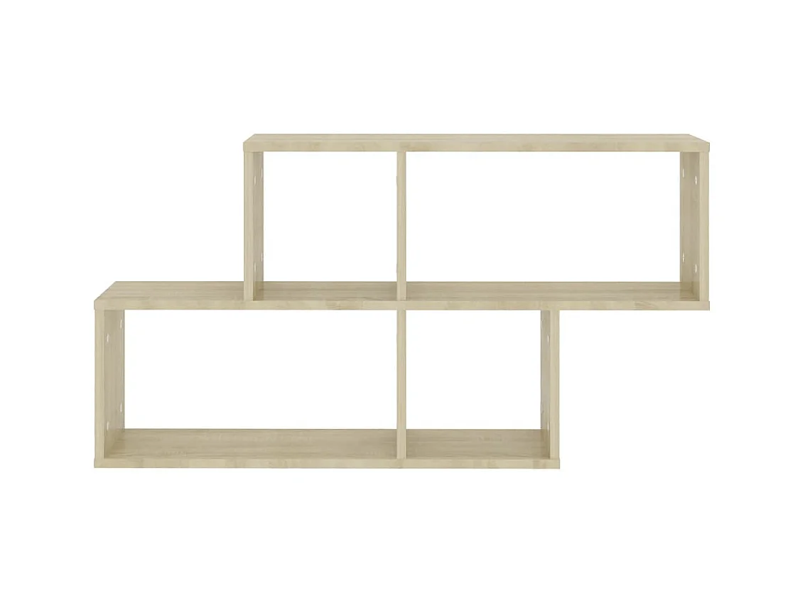 Étagère murale Chêne sonoma 100x18x53 cm Aggloméré OFR36224 BonneVie Meuble