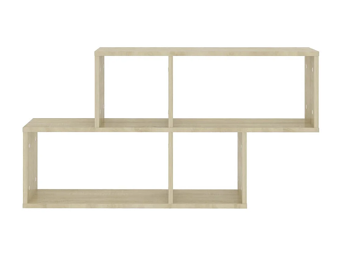 Étagère murale Chêne sonoma 100x18x53 cm Aggloméré OFR36224 BonneVie Meuble