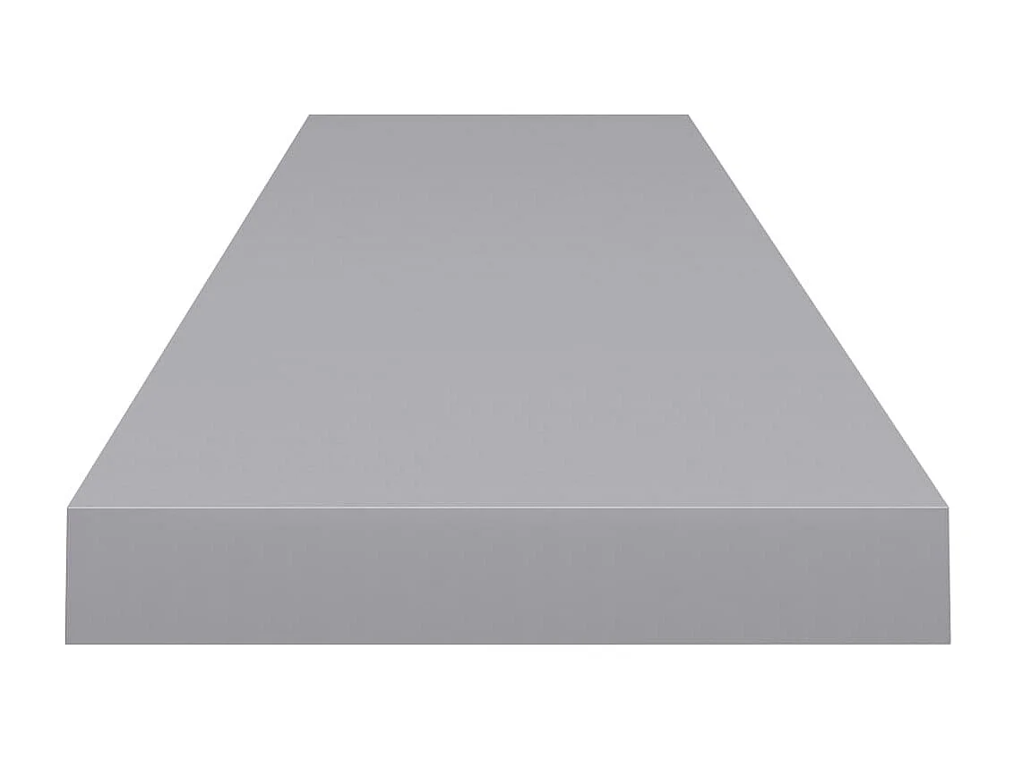 Étagères murales murales 2 pcs gris 120x23,5x3,8 cm MDF OFR19964 BonneVie Meuble