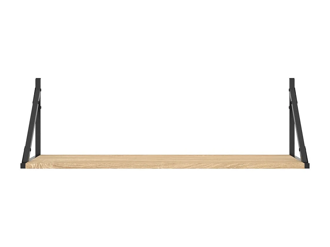 Wandschappen 2 st 80x25x25,5 cm bewerkt hout sonoma eikenkleur NL456974