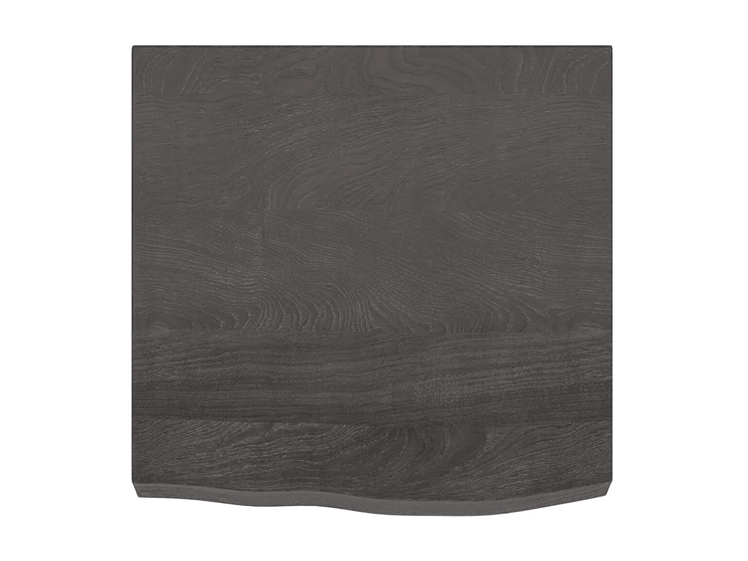 Étagère murale marron foncé bois chêne massif traité OFR60406 BonneVie Meuble