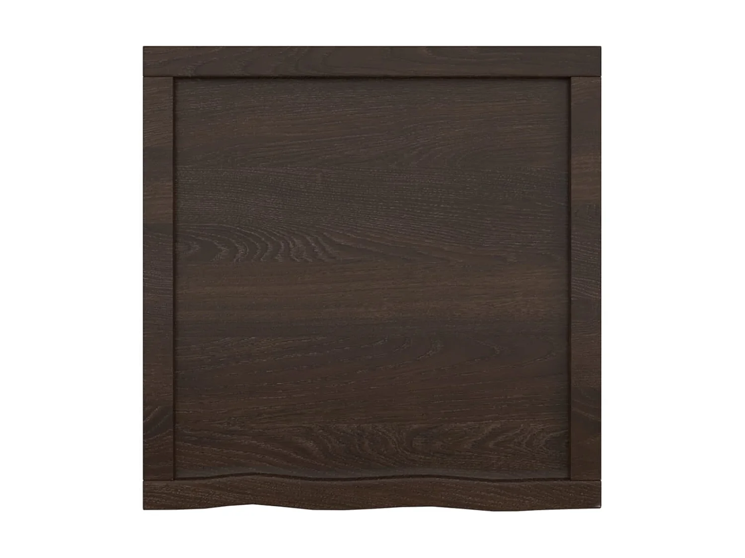 Étagère murale marron foncé bois chêne massif traité OFR60406 BonneVie Meuble