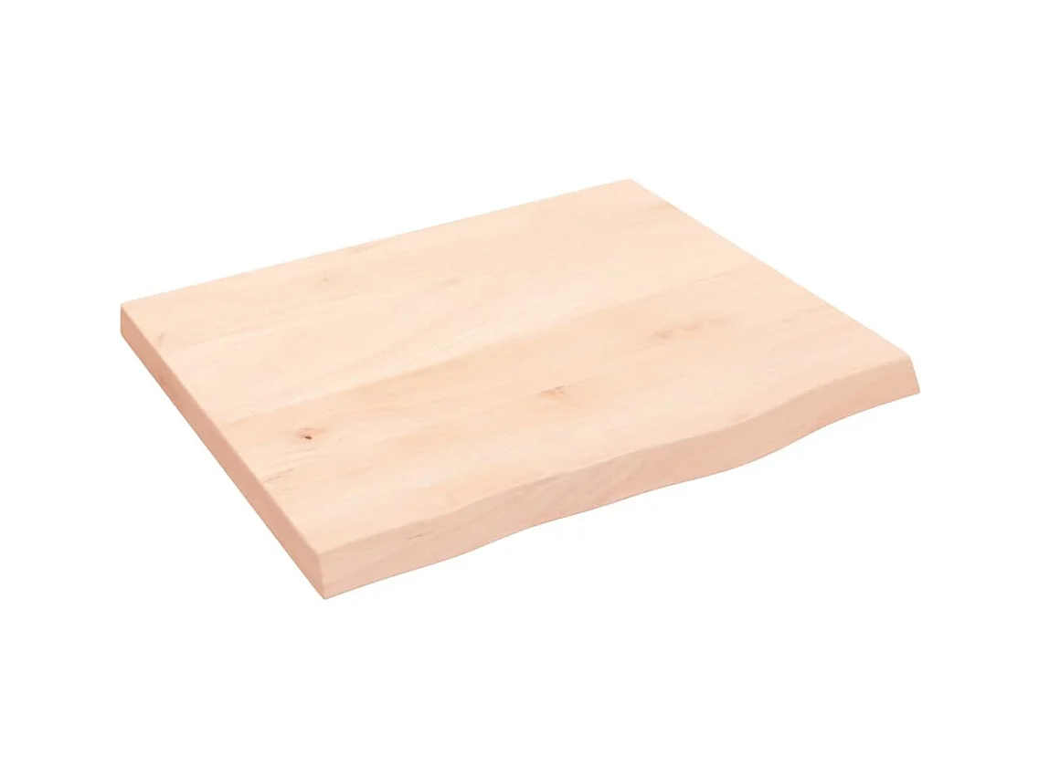 Étagère murale 60x50x(2-4) cm bois de chêne massif non traité OFR90725 BonneVie Meuble