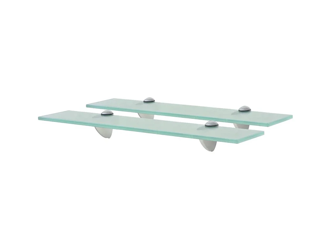 Étagères murales 2 pcs Verre 50x20 cm 8 mm OFR83947 BonneVie Meuble