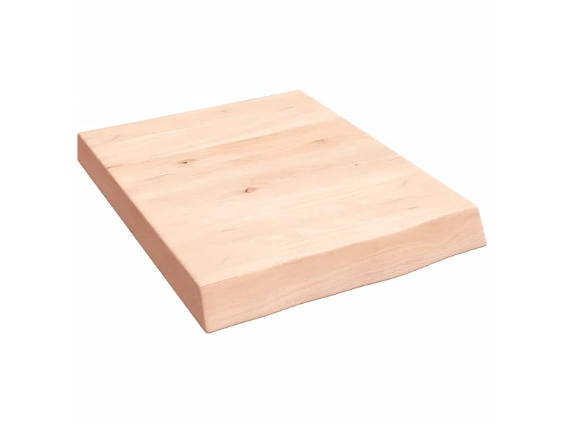 Étagère murale 40x50x(2-6) cm bois de chêne massif non traité OFR79897 BonneVie Meuble