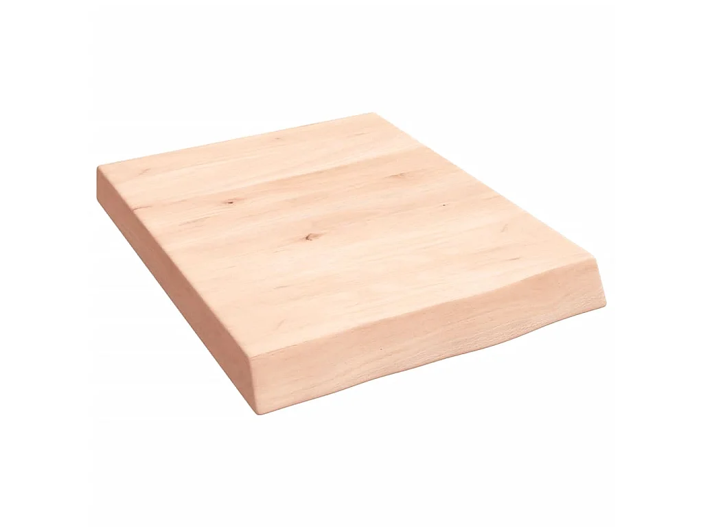 Étagère murale 40x50x(2-6) cm bois de chêne massif non traité OFR79897 BonneVie Meuble