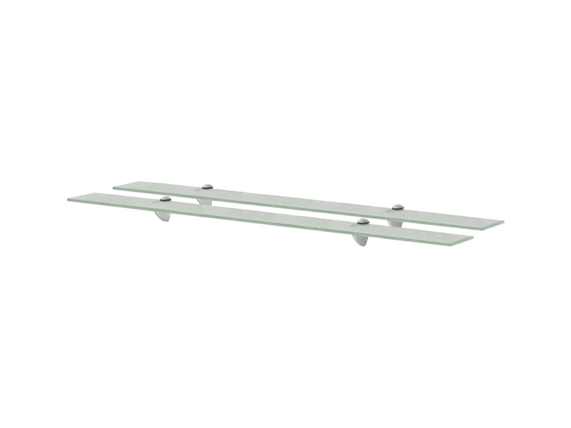 Étagères murales 2 pcs Verre 100 x 20 cm 8 mm OFR83536 BonneVie Meuble