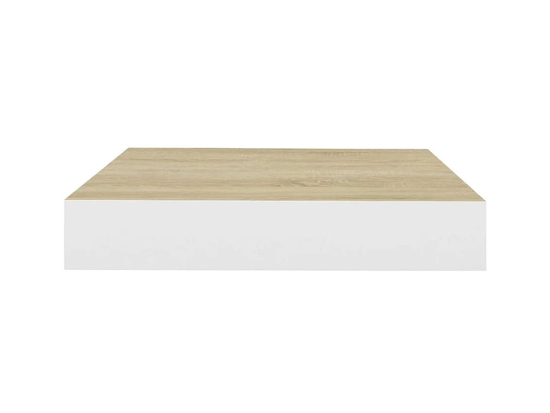 Mensole a Parete Rovere e Bianco 23x23,5x3,8 cm in MDF CFW32295