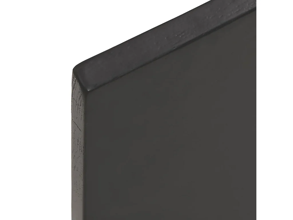 Étagère murale marron foncé 60x50x2 cm bois chêne massif traité OFR42373 BonneVie Meuble