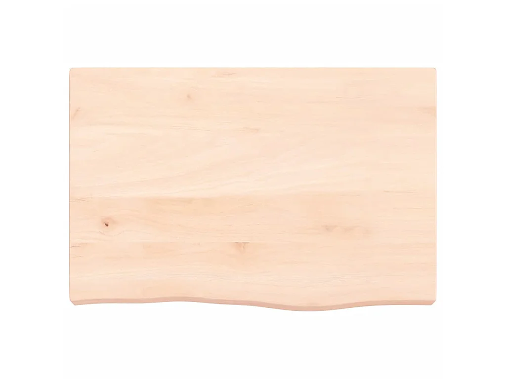 Étagère murale 60x40x(2-6) cm bois de chêne massif non traité OFR48508 BonneVie Meuble